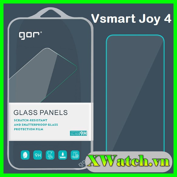 Bộ 2 Kính cường lực Gor Vsmart Joy 4 / Live 4 / Active 3 trong suốt