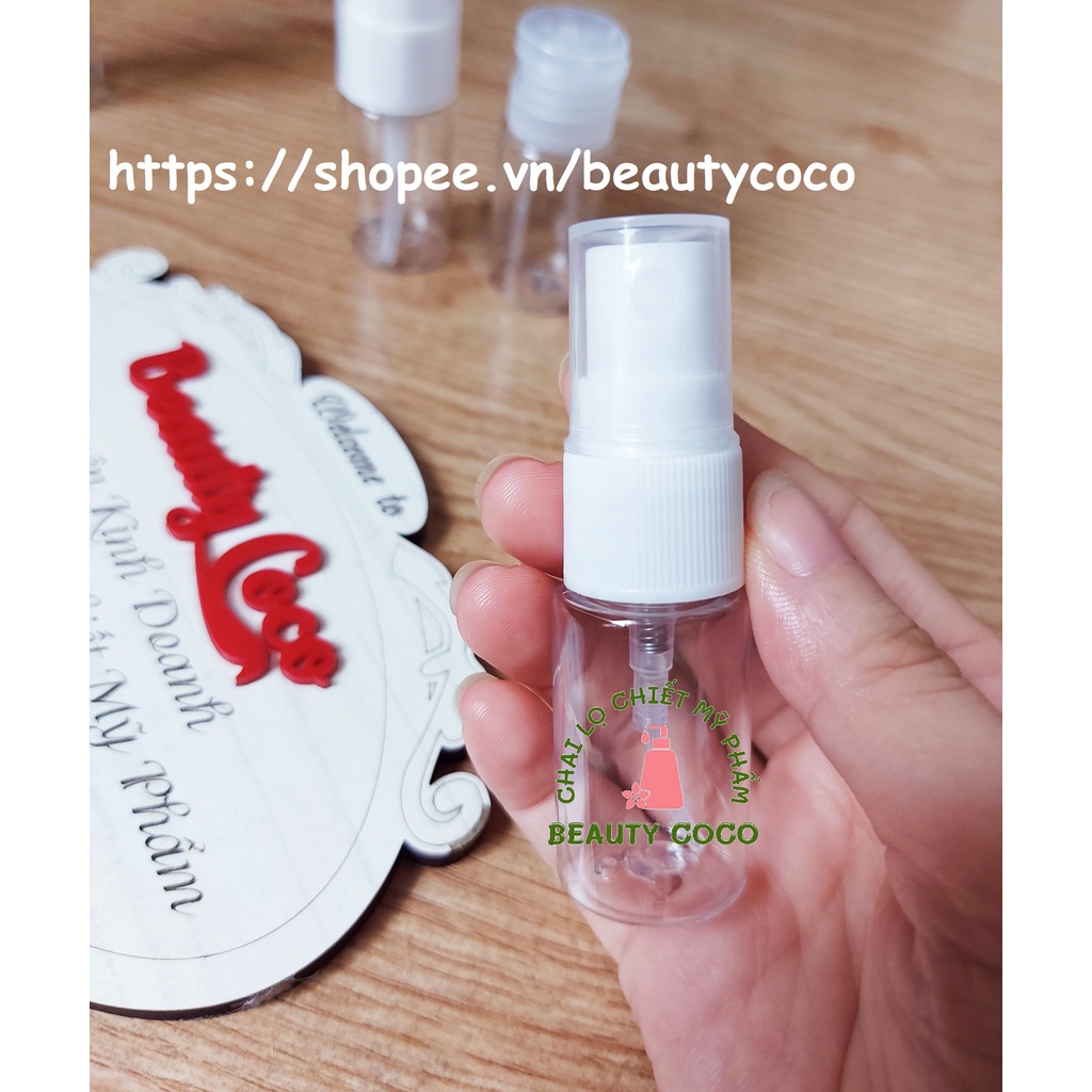 Combo 50 chai nhựa 10ml lọ phun sương xịt giọt chiết mỹ phẩm