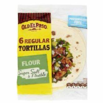 Vỏ Bánh Tortilla Mexico Tortillas El Tequito Old El Paso 10 MIẾNG Regular Totillas/ 6 miếng/ 8 miếng 400G