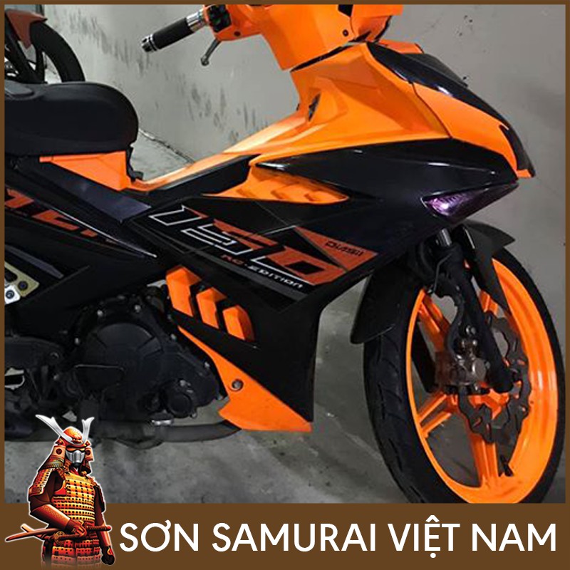 Sơn Samurai Cam Nhám - Combo Sơn Samurai màu huỳnh quang 55