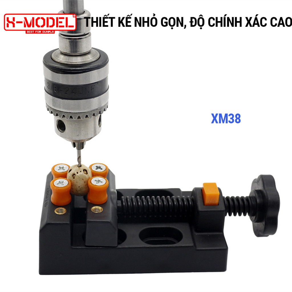 Dụng cụ Máy khoan mini cầm tay đa năng đầu 0.5, 6.5, 10mm, có khóa tay, phụ kiện làm gia công mô hình nhựa XMODEL