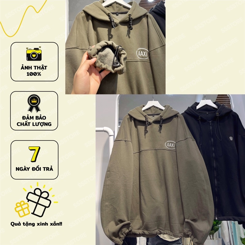 áo hoodie nỉ AAXI màu rêu unisex ảnh thật SSStore ( nam nữ mặc đều được) | BigBuy360 - bigbuy360.vn