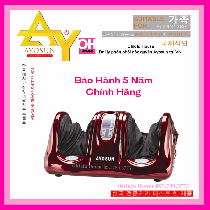 CHÍNH HÃNG BH 5 NĂM Massage chân Ayosun Korea