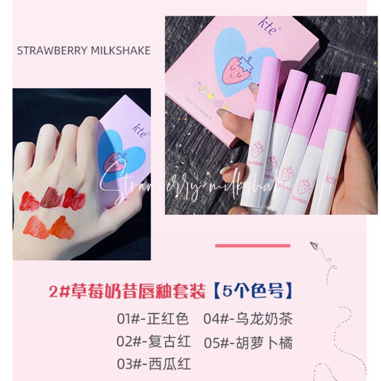 [Hàng mới về] Set Son Môi Với Màu Sắc Thời Trang Phù Hợp Với Nhiều Phong Cách Trang Điểm Khác Nhau | BigBuy360 - bigbuy360.vn