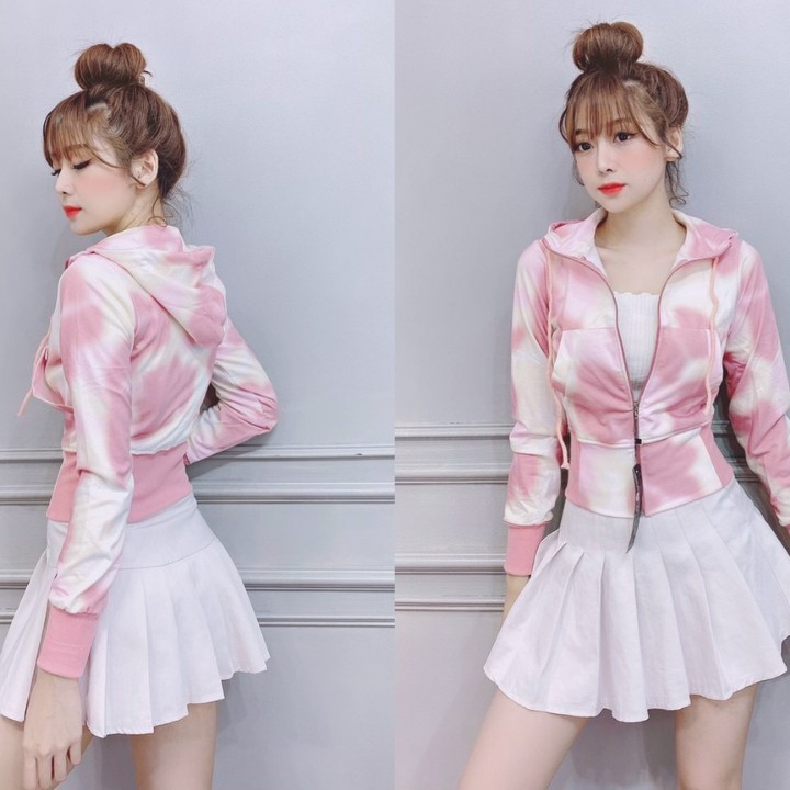 Áo Khoác Nữ Thun Loang Có Nón Mẫu Mới Sành Điệu Đậm Chất Thời Trang | BigBuy360 - bigbuy360.vn