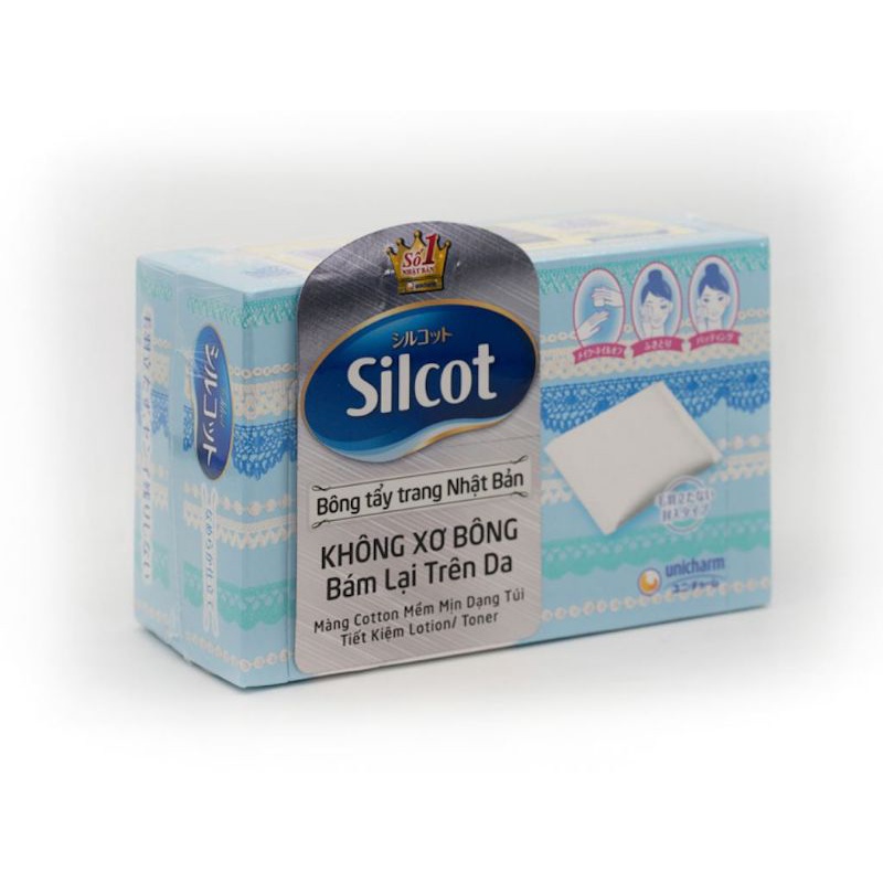 BÔNG TẨY TRANG SILCOT HỘP 82 MIẾNG