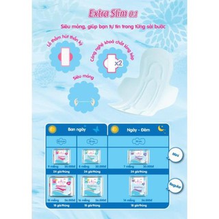 Băng Vệ Sinh Elis Extra Slim 30cm 7 miếng combo 2 gói
