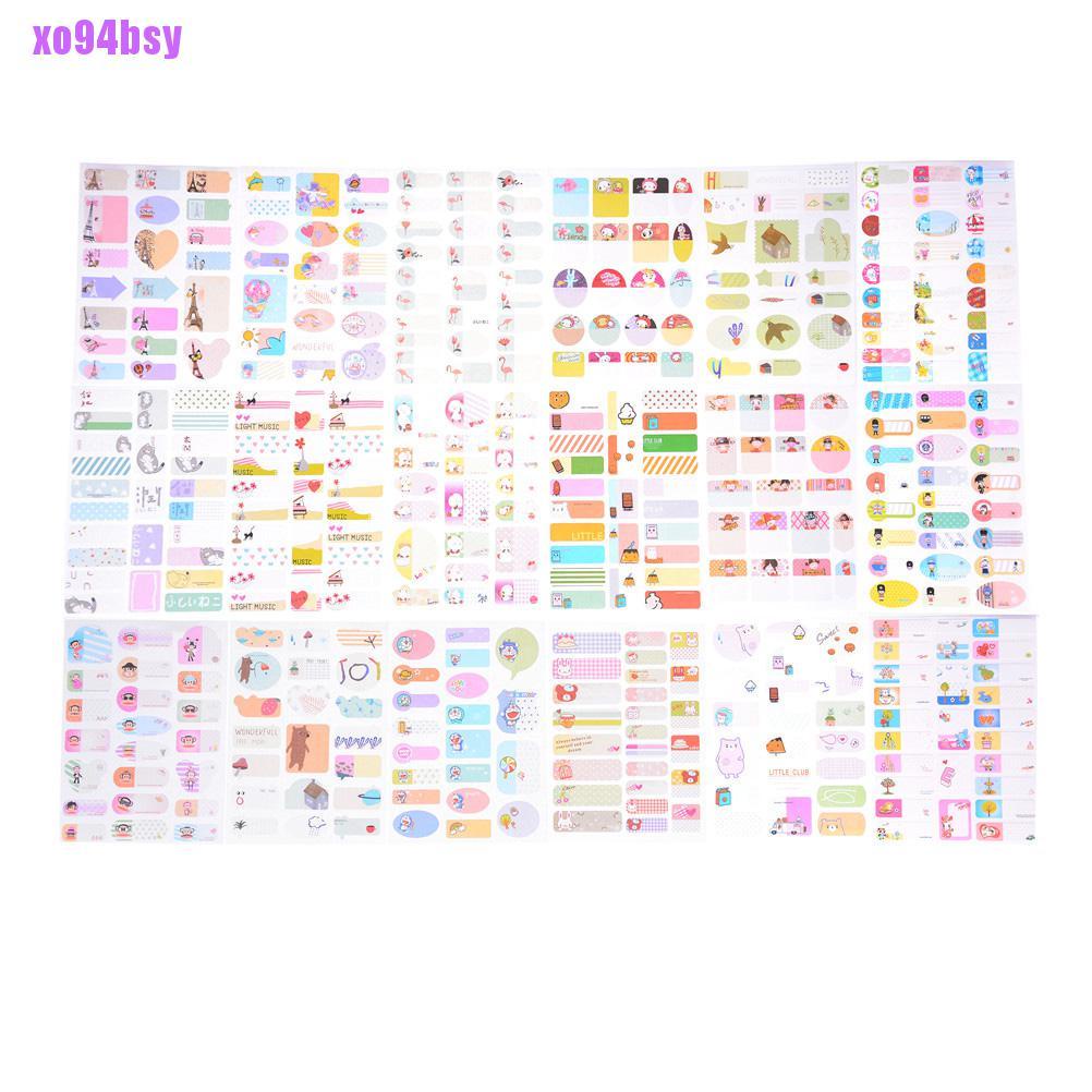 Nhãn Dán Ghi Tên / Đánh Dấu Sách Xo94Bsy Có Thể Tháo Rời Cho Trường Học