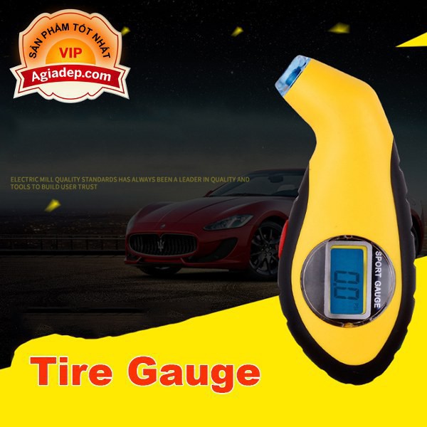 Đồng hồ đo áp suất lốp độ chính xác cao Tire Gauge - hãng nhập khẩu bởi Agiadep