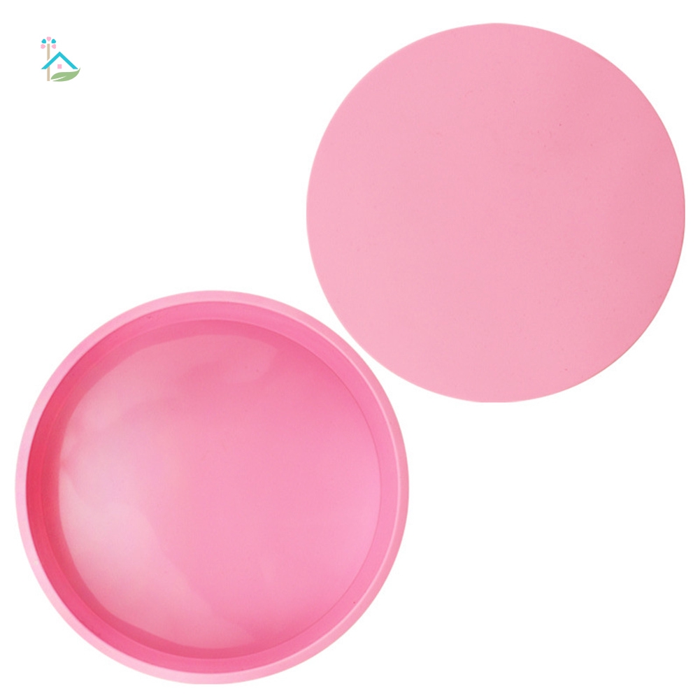 Khuôn Nướng Bánh Hình Tròn / Trái Tim Chất Liệu Silicon Chống Dính Kích Thước 4 / 6 / 8 Inch