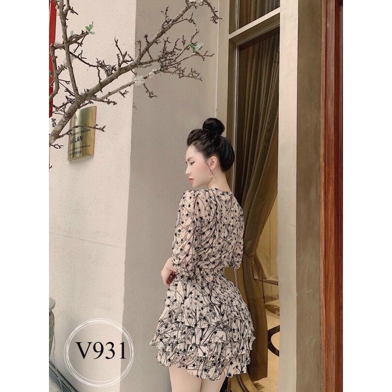 [Mã FAMAYWA2 giảm 10K đơn 50K] Đầm Cổ Tròn Chân Váy Tầng Bèo Siêu Kute | BigBuy360 - bigbuy360.vn