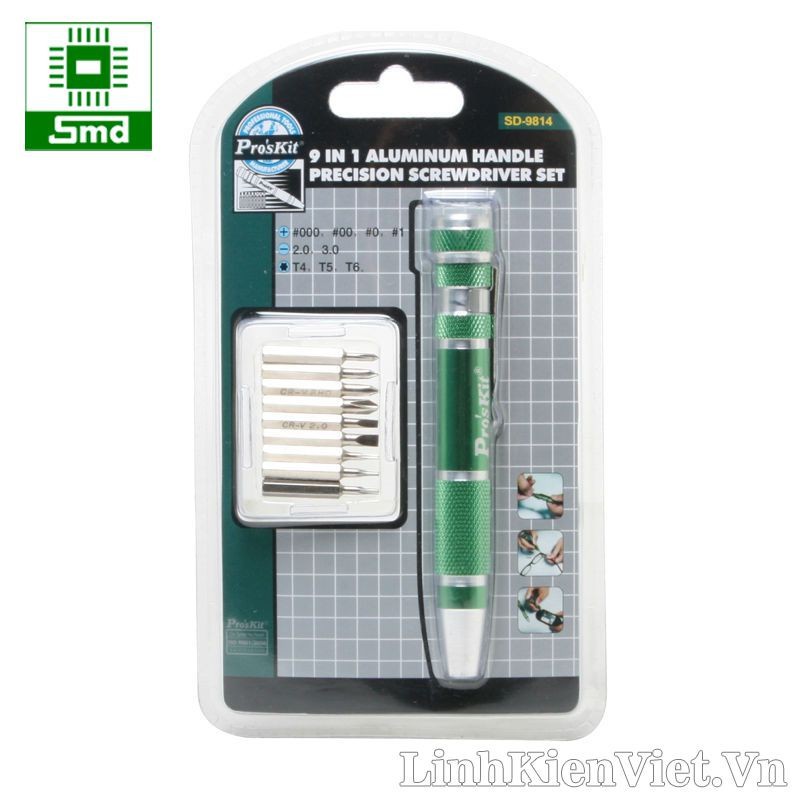 Bộ vít đa năng 9 in 1 Pro'skit SD-9814 Proskit SD 9814