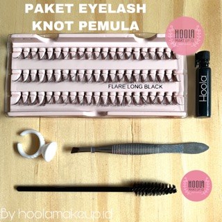 Image of Paket bulu mata tanam knot - eyelash extention human hair kualitas export