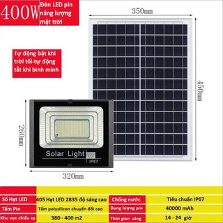 Đèn LED năng lượng mặt trời solar light siêu sáng - công suất 65W - 400W