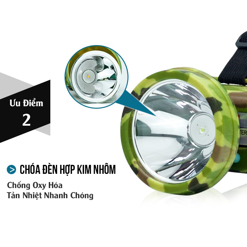 Đèn Pin Đội Đầu Cao Cấp - CKV 5A - Hàng Chính Hãng