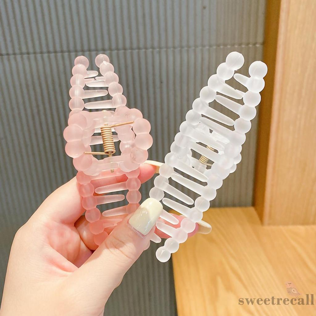 Kẹp tóc càng cua màu vàng/ trắng/ hồng/ xanh dương chống trượt cao cấp dành cho nữ