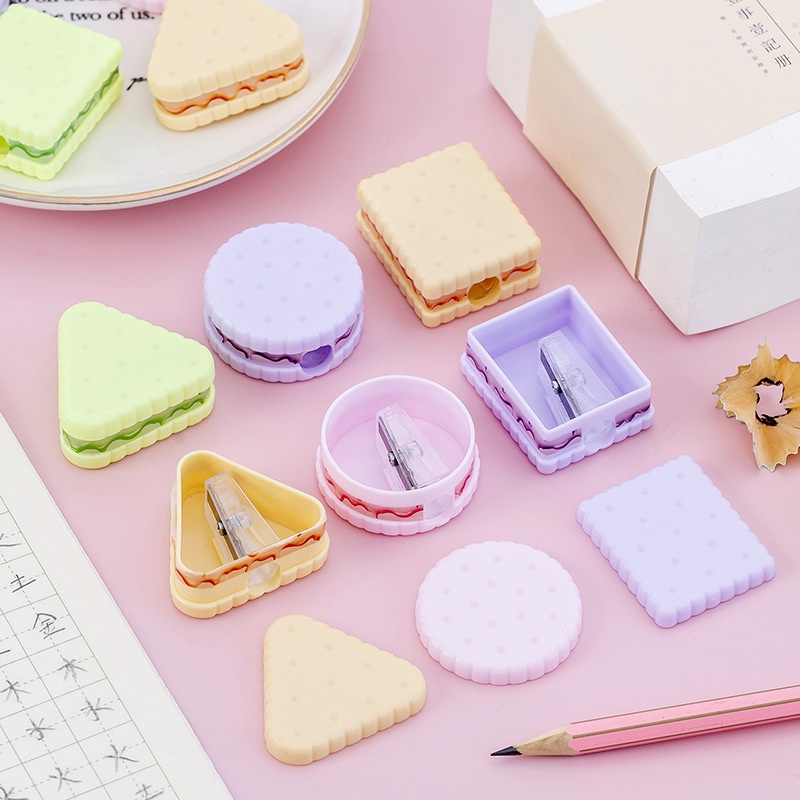 1 Dụng Cụ Gọt Bút Chì Hình Bánh Macaron Dễ Thương