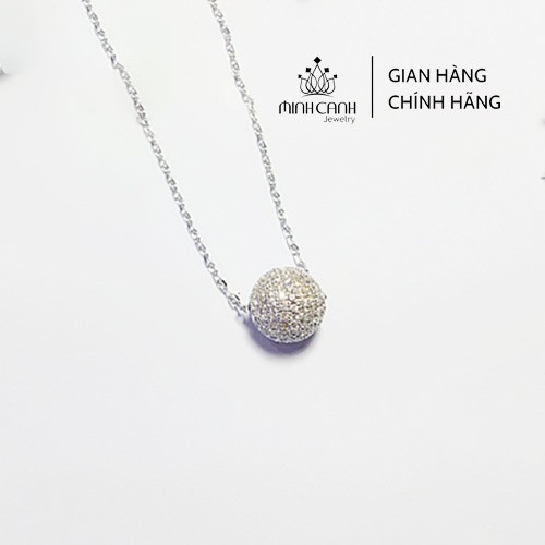 Dây Chuyền Bạc Quả Cầu Đính Đá Cubic Minh Canh Jewelry