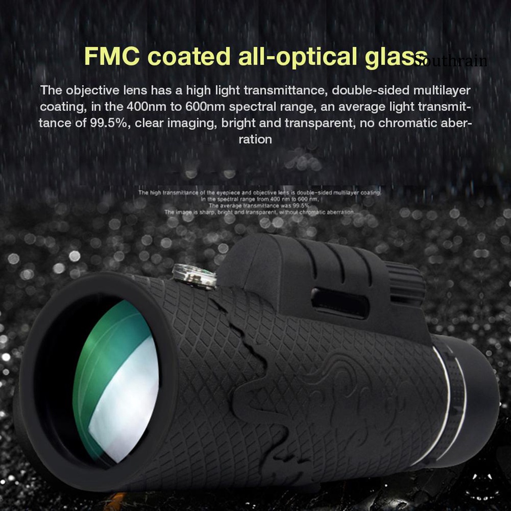 SOU--Portable Waterproof 60x60 Zoom HD View Handheld Monocular Optical Lens Telescope