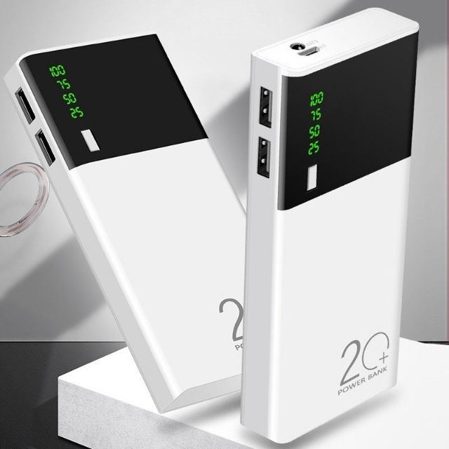 Sạc Dự Phòng 20.000mah Có 2 Cổng USB Tiện Lợi Có Thể Sạc 2 Thiết Bị Cùng Lúc