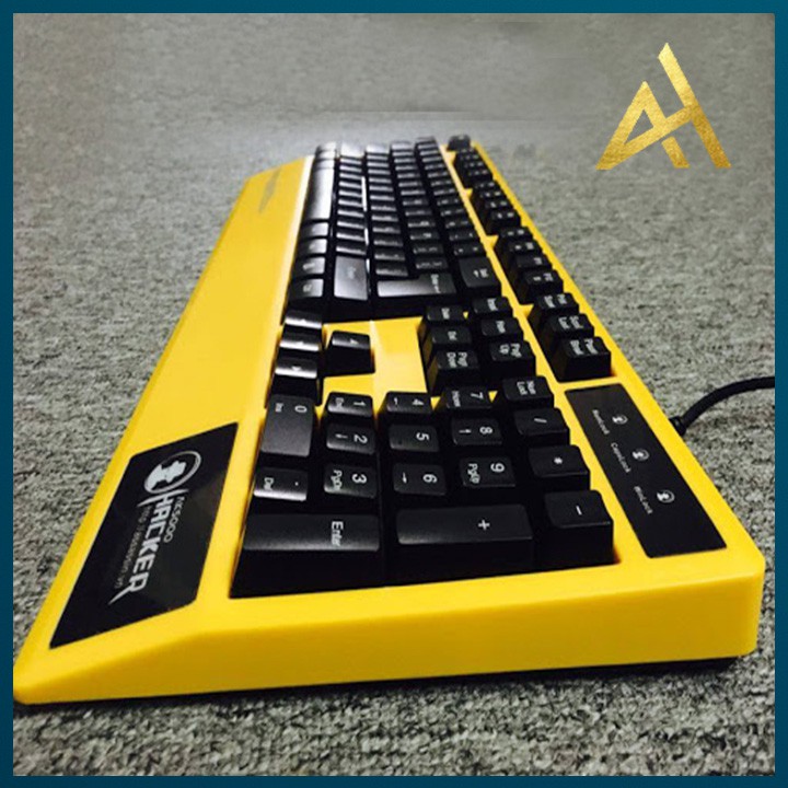 Bàn Phím Máy Tính Laptop Chơi Game ASSASSINS AK5000 PLUS  Đèn LED 7 Màu Có Kê Tay - Bàn phím Cơ Keyboard Gaming Có Dây