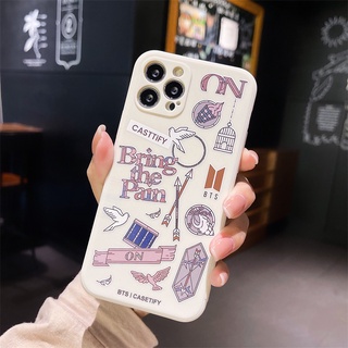 Ốp điện thoại họa tiết BT21 bảo vệ cho iPhone 11 12 13 Pro Max 6 7 8 Plus XR 