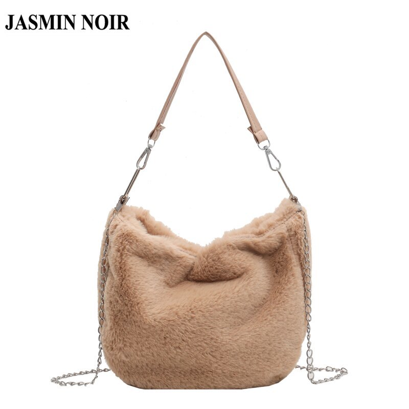 Túi Đeo Vai JASMIN NOIR Vải Lông Thời Trang Nữ Sành Điệu
