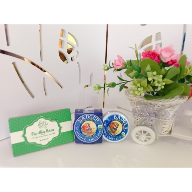 Dầu bôi ấm ngực hữu cơ Badger 21g