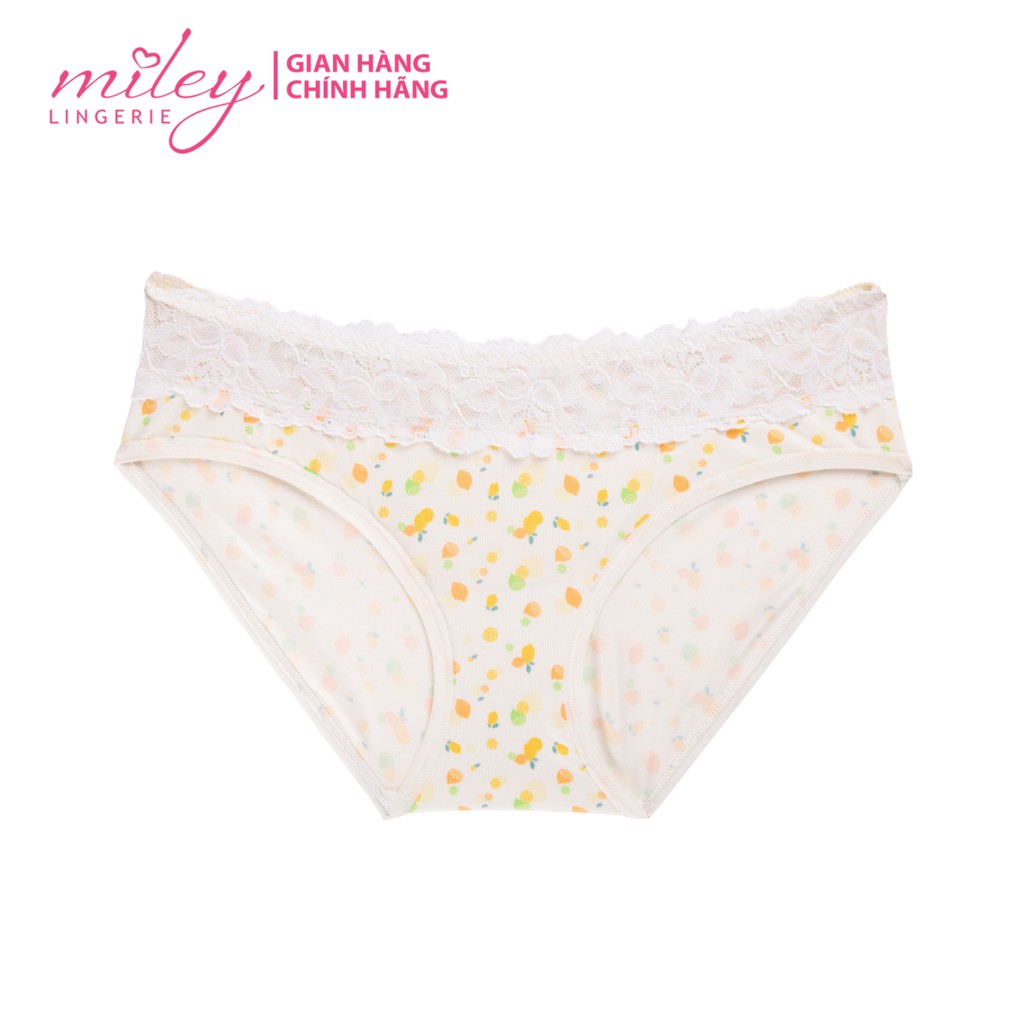 Bộ Đồ Lót Nữ Không Gọng Thun Lanh Hoa Văn Active Miley Lingerie BRM03015- FMP0374