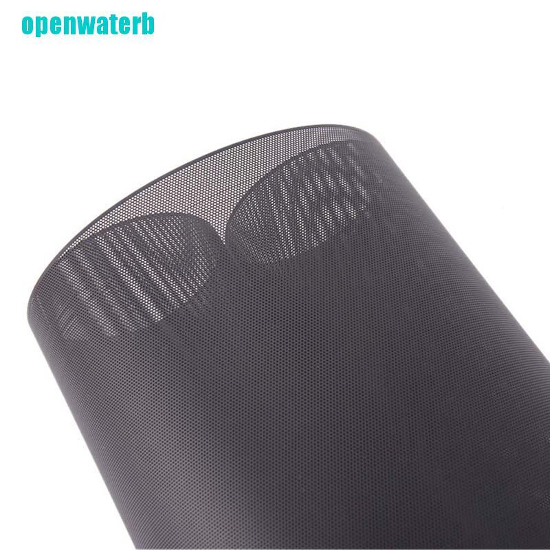 openwaperb DIY 30x100cm Computer Mesh PVC PC Case Fan Cooler Black Dust Filter Cover CKM