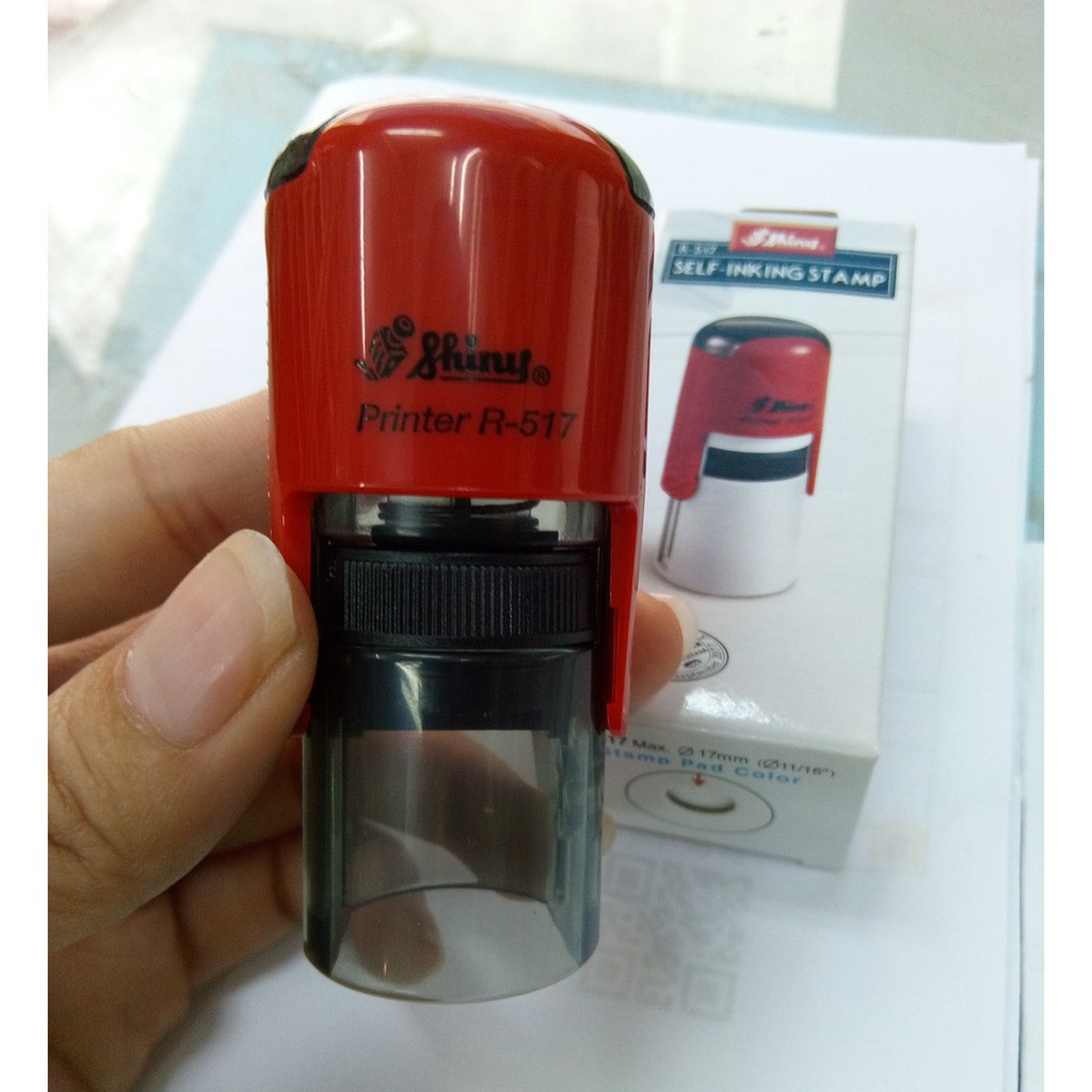 Dấu Shiny Tròn R-517 Khắc Ký Hiệu, Logo 17mm