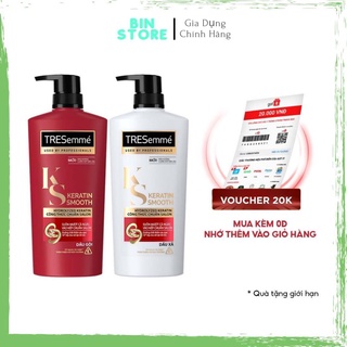  Dầu gội đầu TRESEMME Keratin Smooth Dưỡng tóc khô xơ rối Công thức chuẩn salon Vào Nếp Suôn Mượt  Bin Store 969 1 