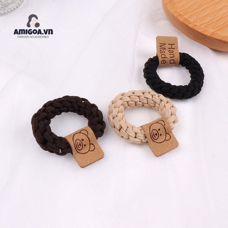 ✨✨Dây Buộc Tóc Cao Su Dày Co Giãn Tốt Thiết Kế Đơn Giản Dễ Thương Thời Trang