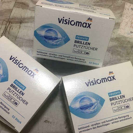 [HÀNG ĐỨC] Giấy lau mắt kính visiomax 52 tờ