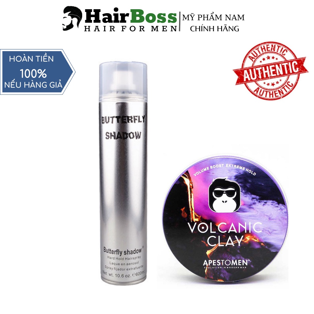 Sáp vuốt tóc nam APESTOMEN Volcanic Clay version 5 chính hãng giữ nếp tạo kiểu tóc
