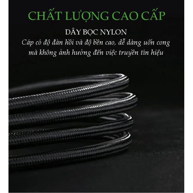 Dây cáp âm thanh đầu giắc bắp chuối Dài 1m UGREEN 50536- Hàng Chính Hãng