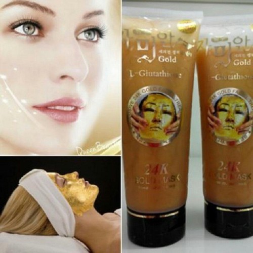 Mặt nạ gel vàng 24k Gold Mask - trắng da - thu nhỏ chân lông [ Sơn Lương Shop Hà Nội ]