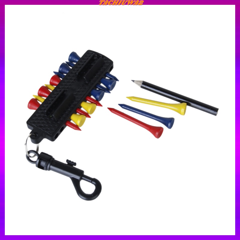 Móc Khóa 12 Giá Đỡ Bóng Golf + 2 Bút Đánh Dấu Tiện Dụng Tachiuwa2