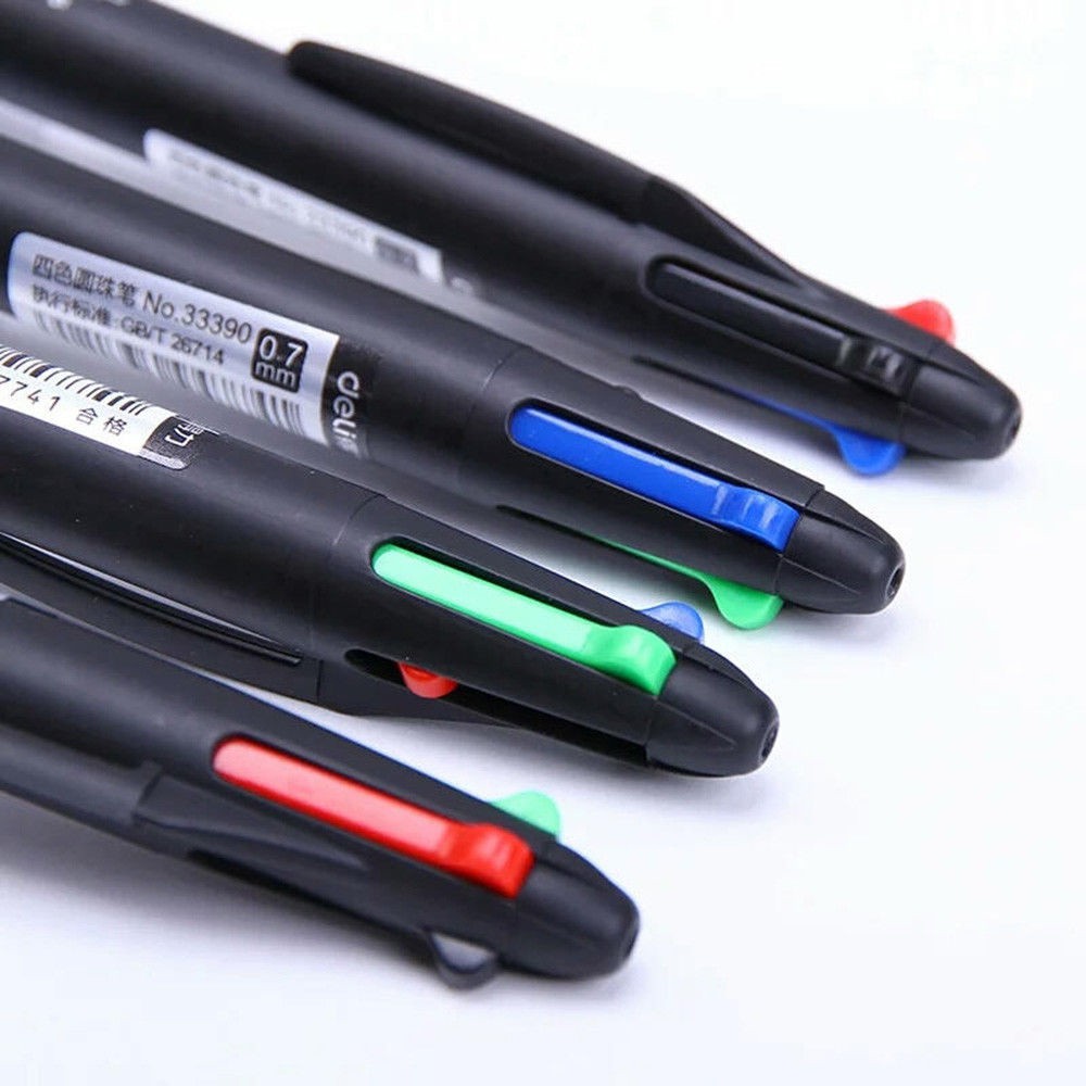 Set 2/5/8 bút bi 4 màu ngòi 0.7mm tiện dụng