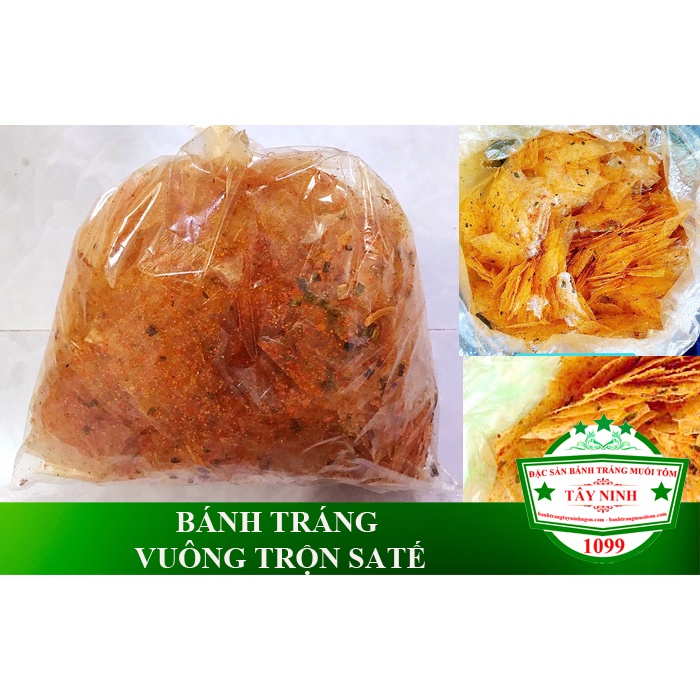 Bánh tráng vuông sa tế tôm 500gr