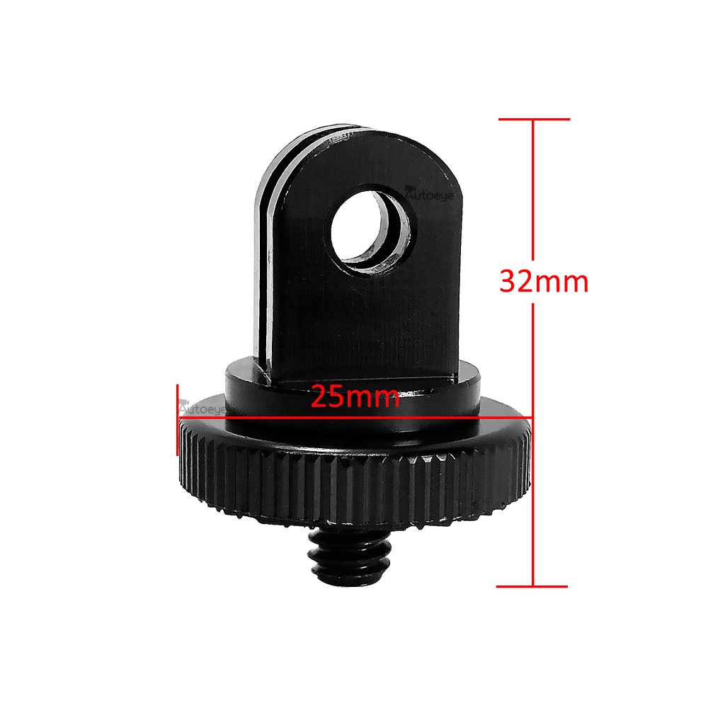 Bộ Chuyển Đổi Gậy Ba Chân mini 1 / 4 inch Bằng Hợp Kim Nhôm Cho gopro hero 12 11 10 9 8 7 6 5black sjcam m10 xiaomi yi 4k eken