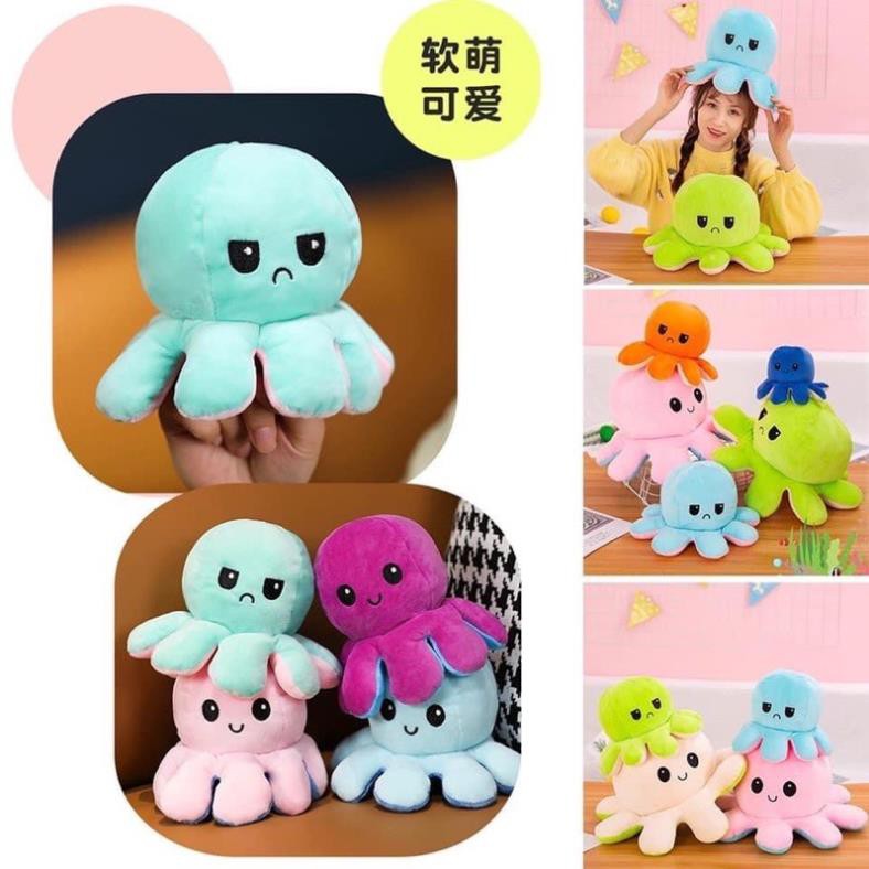 SĂNX BẠCH TUỘC CẢM XÚC 2 MẶT Sz 20cm SIÊU CUTE