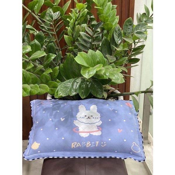 Gối cotton đũi cho bé cực kì thoáng khí sử dụng cho bé từ 1 tuổi đến 6 tuổi