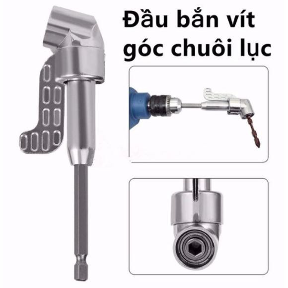 Đầu bắt chuyển hướng bắn vít góc chuôi lục tiện lợi cho gia đình bạn