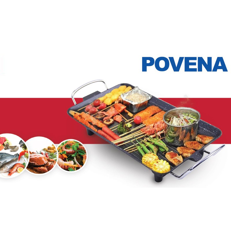 Bếp nướng điện Povena PVN-4830 Vỉ Nướng Điện Không Khói Cao Cấp