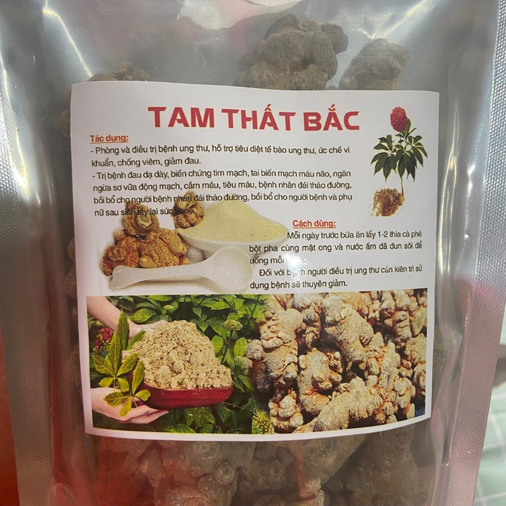 Củ Tam Thất Bắc - Đặc Sản Tây Bắc - Loại Đặc Biệt Chất Lượng Tốt - Dược Liệu Tốt -Củ chuẩn - Đảm Bảo Chất Lượng
