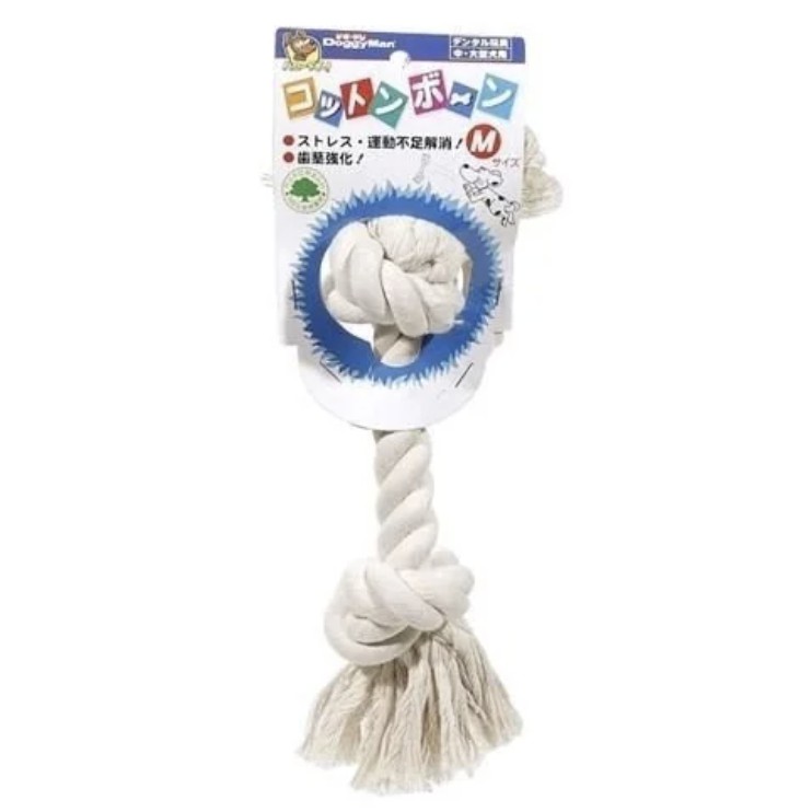 Xương vải cotton cho chó Doggyman size mini, đồ chơi gặm cắn sạch răng cún Con Mèo Xiêm