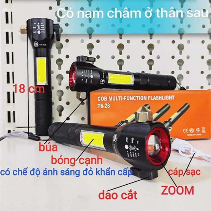 Đèn Pin Siêu Sáng Cứu Hộ T6-28
