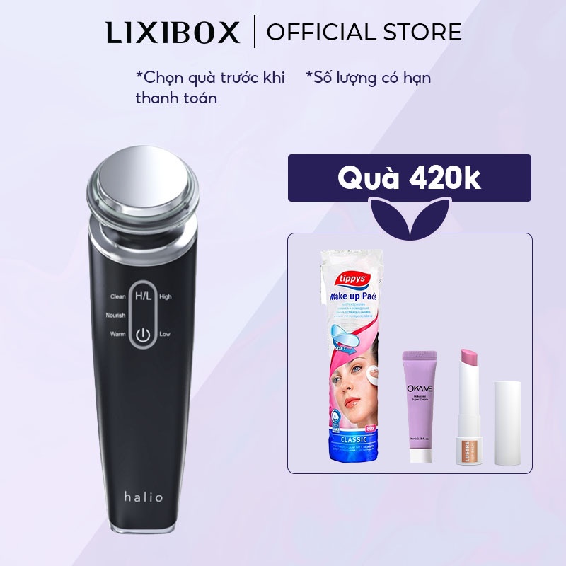 Máy Đẩy Tinh Chất Dưỡng Trắng Halio Ion Cleansing &amp; Moisturizing Beauty Device