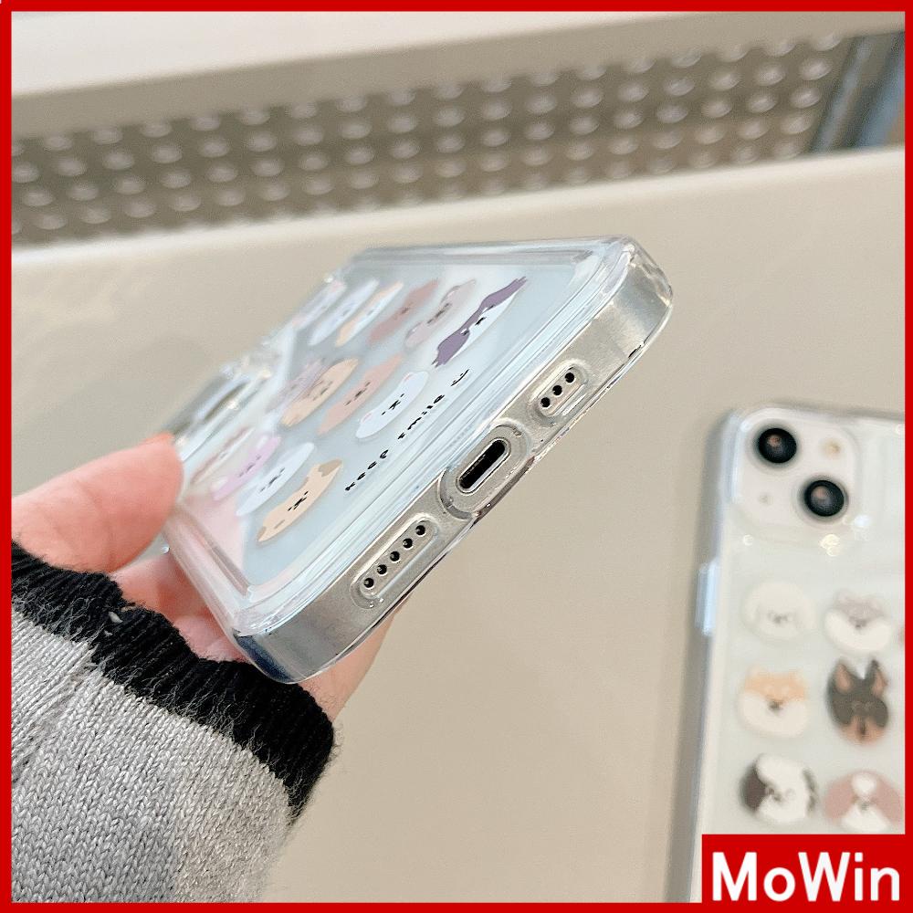Ốp Điện Thoại Silicon Dẻo Trong Suốt In Hình Chó Hoạt Hình iPhone 11 Pro Max 13 Pro Max 12 Pro Max 7Plus xr XS Max